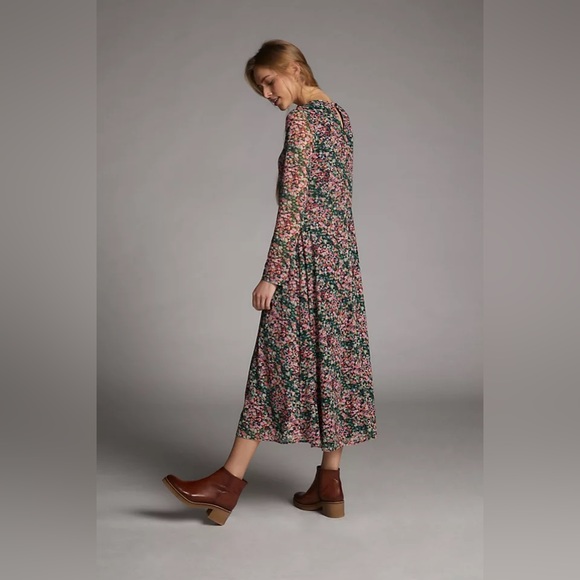 ✨ Anthropologie Fiona Maxi Dress Sz MP - Picture 4 of 11